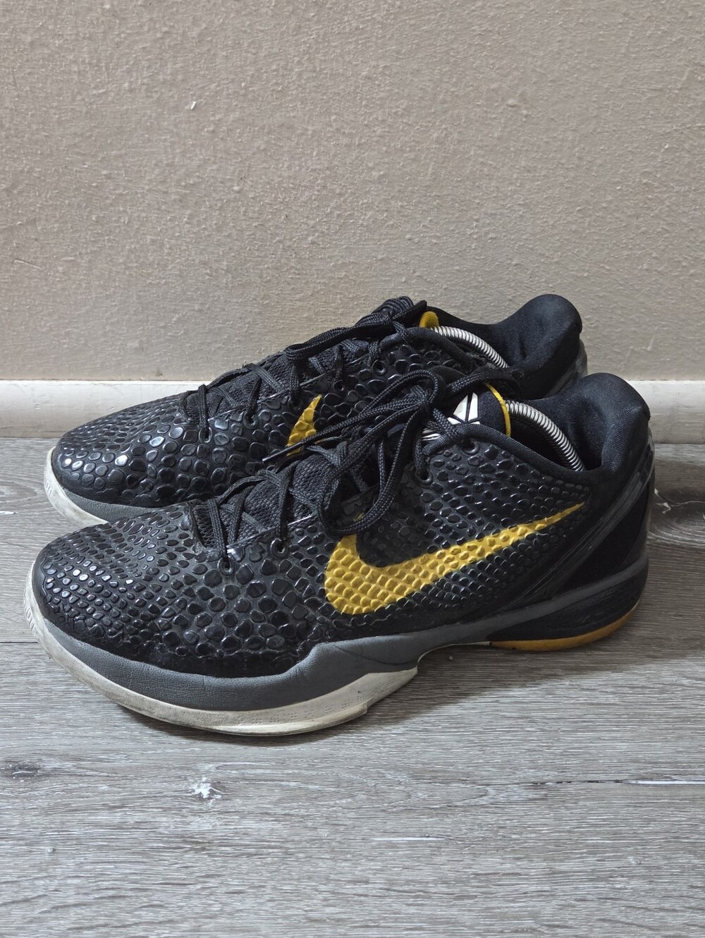 Nike Zoom Kobe 6 VI "Black Del Sol" Black Mamba Basketball Shoes Size 11